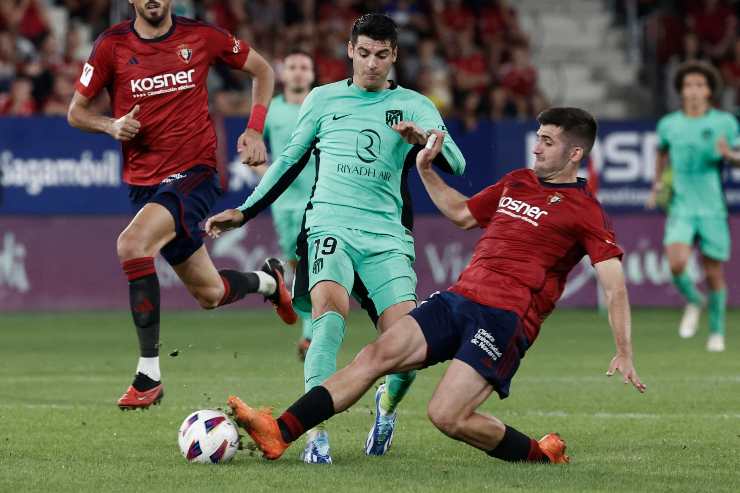 Alvaro Morata contro l'Osasuna - Sportincampo.it