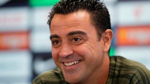 L'allenatore blaugrana Xavi