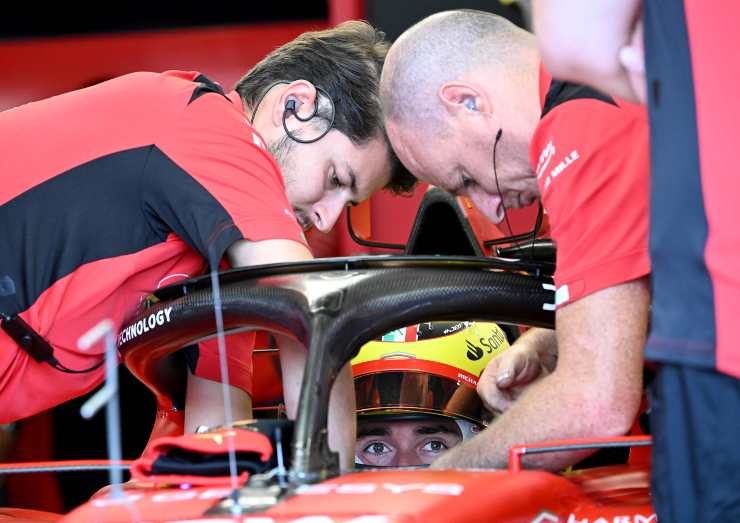 Leclerc e il team Ferrari