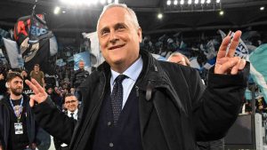 Claudio Lotito all'Olimpico - Sportincampo.it