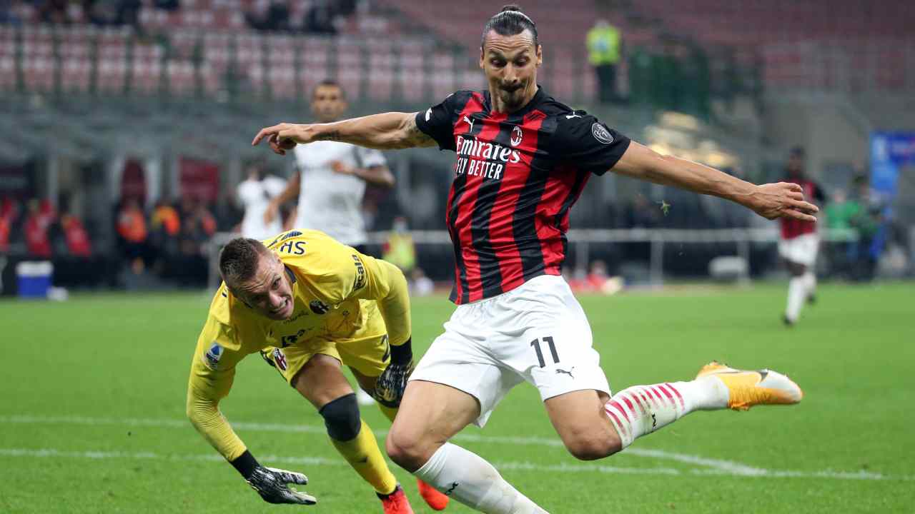 Zlatan Ibrahimović contro il Bologna - Sportincampo.it