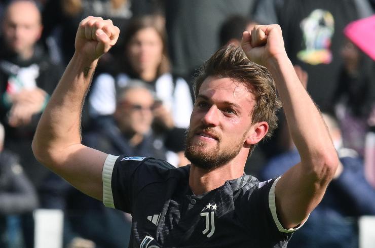 Daniele Rugani esulta dopo aver segnato un gol - foto ANSA - Sportincampo.it